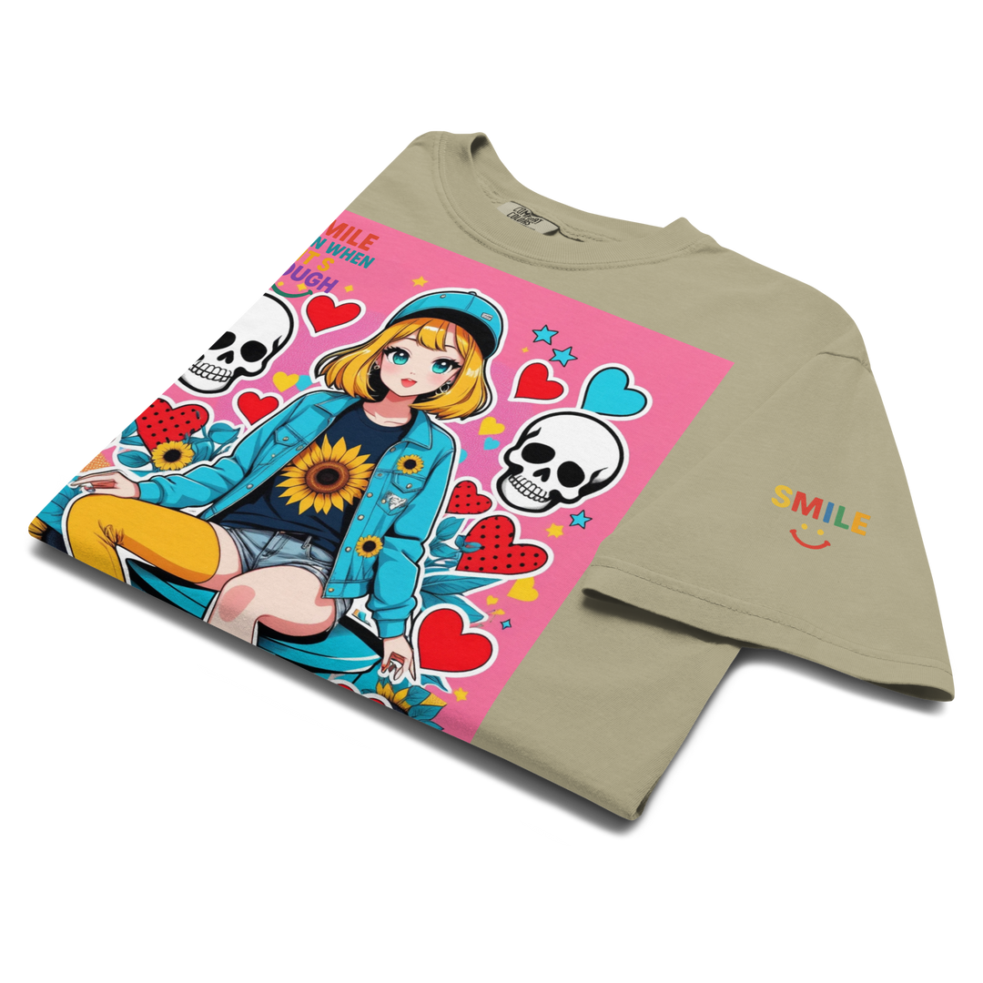 RISE ABOVE 10 — DREAM CHASER｜ユニセックス製品染めヘビーウェイトTシャツ