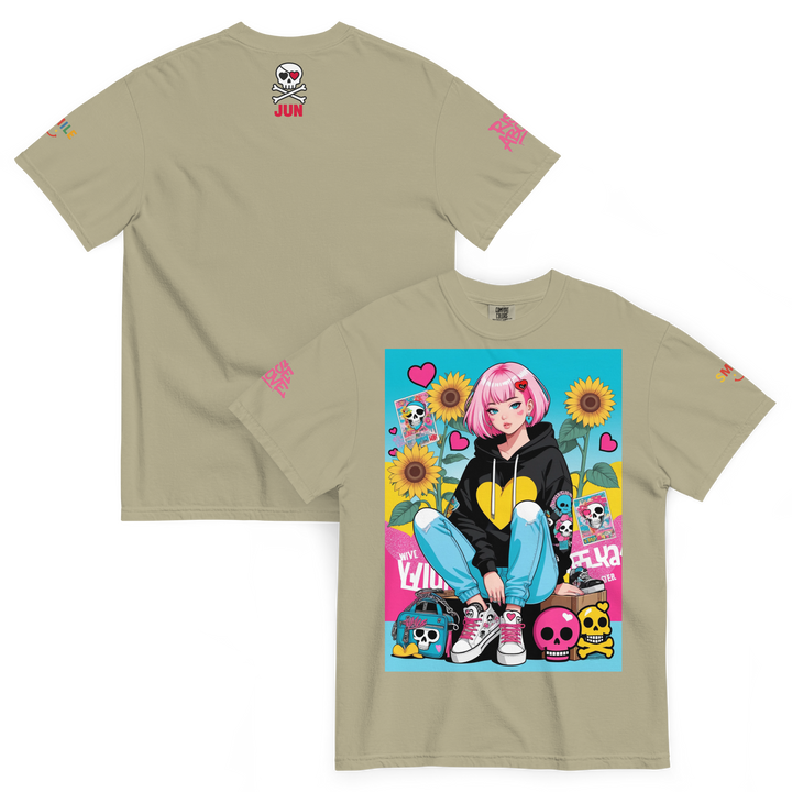 RISE ABOVE 03 — NEO STREET｜ユニセックス製品染めヘビーウェイトTシャツ