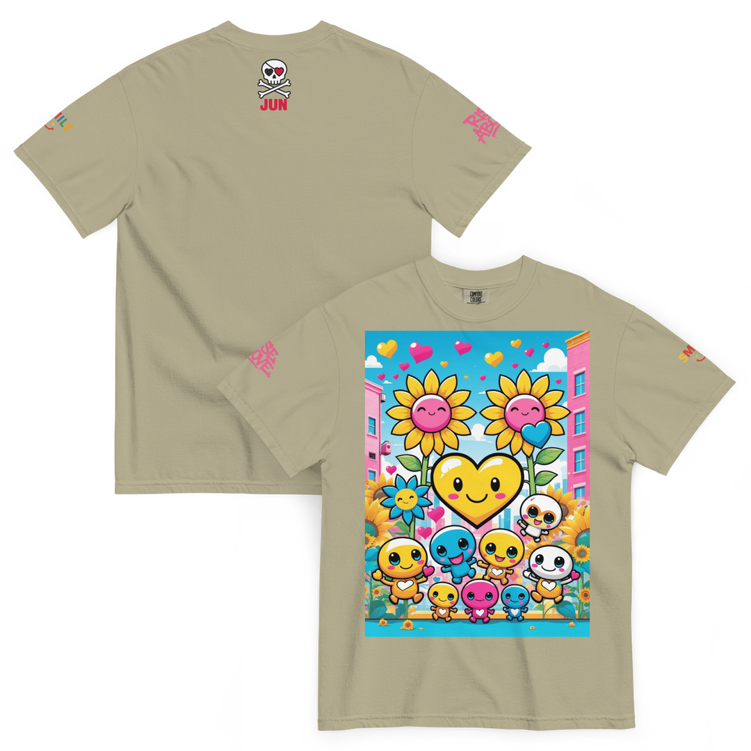 RISE ABOVE 11 — COSMIC REBEL｜ユニセックス製品染めヘビーウェイトTシャツ