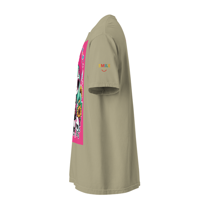 RISE ABOVE 05 — CANDY BONES｜ユニセックス製品染めヘビーウェイトTシャツ