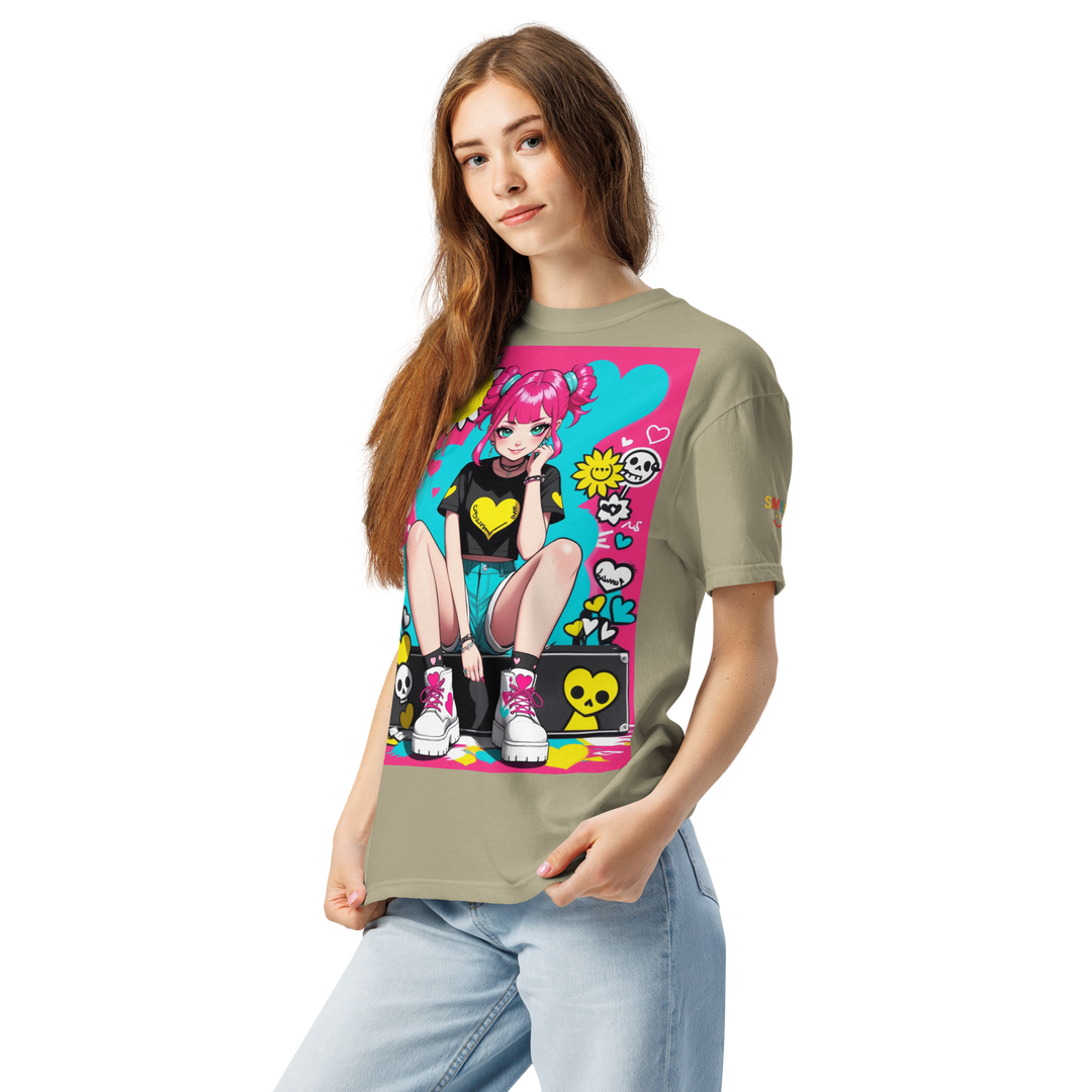 RISE ABOVE 02 — POP CORE｜ユニセックス製品染めヘビーウェイトTシャツ