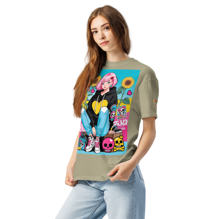RISE ABOVE 03 — NEO STREET｜ユニセックス製品染めヘビーウェイトTシャツ