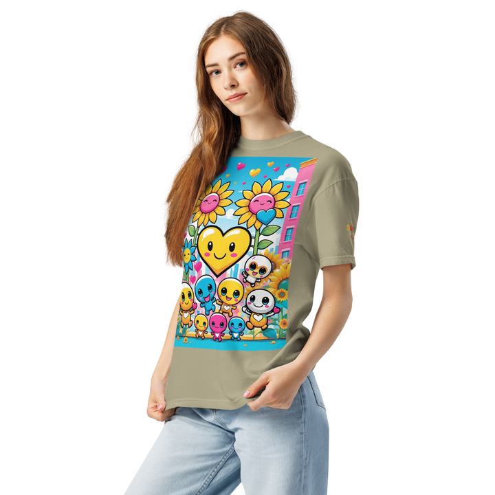 RISE ABOVE 11 — COSMIC REBEL｜ユニセックス製品染めヘビーウェイトTシャツ
