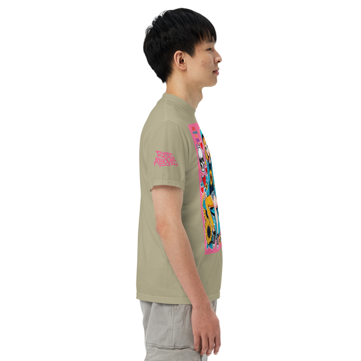 RISE ABOVE 10 — DREAM CHASER｜ユニセックス製品染めヘビーウェイトTシャツ
