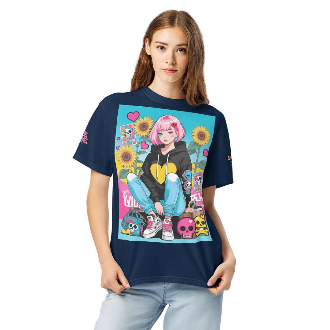 RISE ABOVE 03 — NEO STREET｜ユニセックス製品染めヘビーウェイトTシャツ