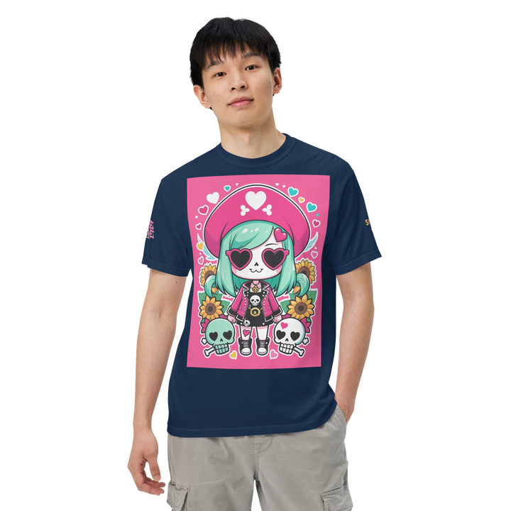RISE ABOVE 05 — CANDY BONES｜ユニセックス製品染めヘビーウェイトTシャツ