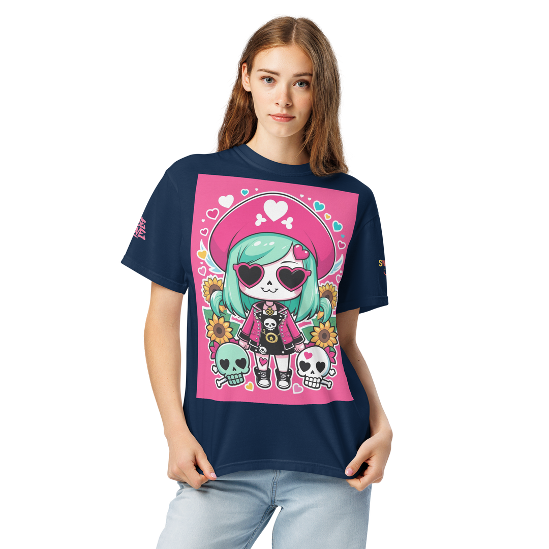 RISE ABOVE 05 — CANDY BONES｜ユニセックス製品染めヘビーウェイトTシャツ
