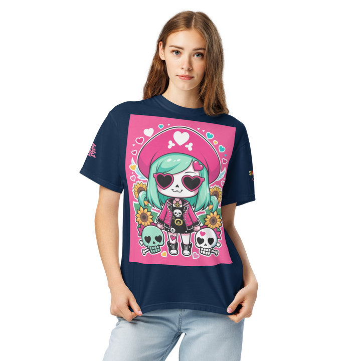 RISE ABOVE 05 — CANDY BONES｜ユニセックス製品染めヘビーウェイトTシャツ