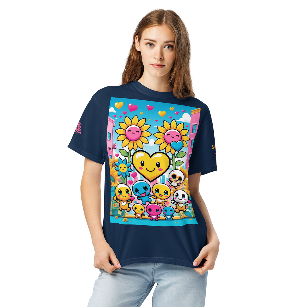 RISE ABOVE 11 — COSMIC REBEL｜ユニセックス製品染めヘビーウェイトTシャツ
