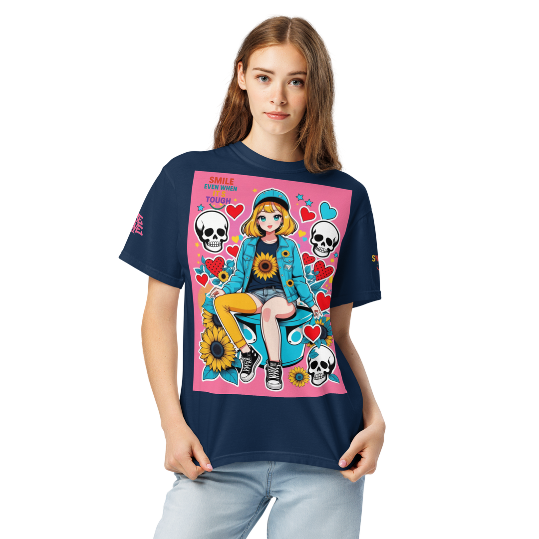RISE ABOVE 10 — DREAM CHASER｜ユニセックス製品染めヘビーウェイトTシャツ