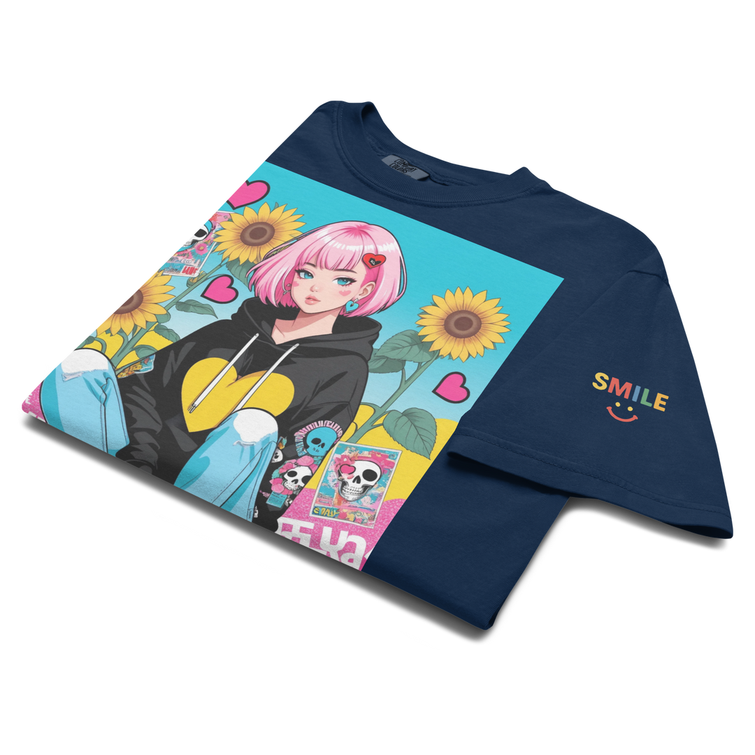 RISE ABOVE 03 — NEO STREET｜ユニセックス製品染めヘビーウェイトTシャツ