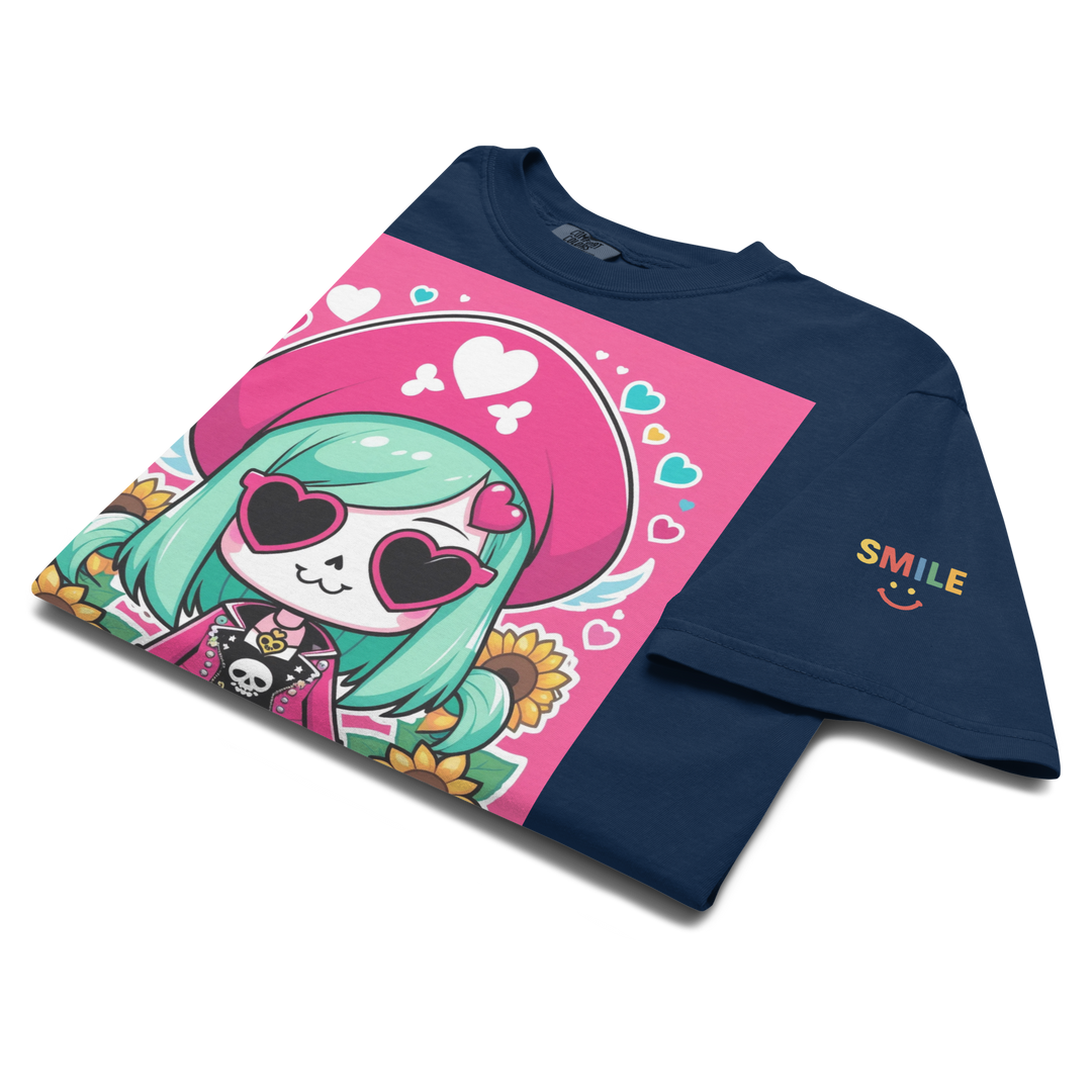 RISE ABOVE 05 — CANDY BONES｜ユニセックス製品染めヘビーウェイトTシャツ
