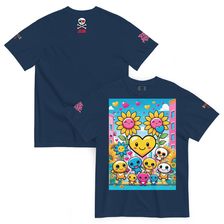 RISE ABOVE 11 — COSMIC REBEL｜ユニセックス製品染めヘビーウェイトTシャツ