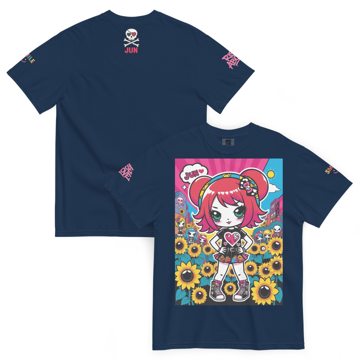 RISE ABOVE 12 — HEART ECHO｜ユニセックス製品染めヘビーウェイトTシャツ