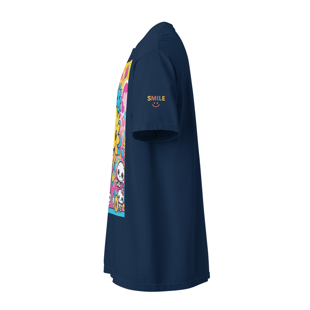 RISE ABOVE 08 — SUNNY BLOOM｜ユニセックス製品染めヘビーウェイトTシャツ