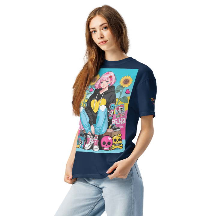 RISE ABOVE 03 — NEO STREET｜ユニセックス製品染めヘビーウェイトTシャツ