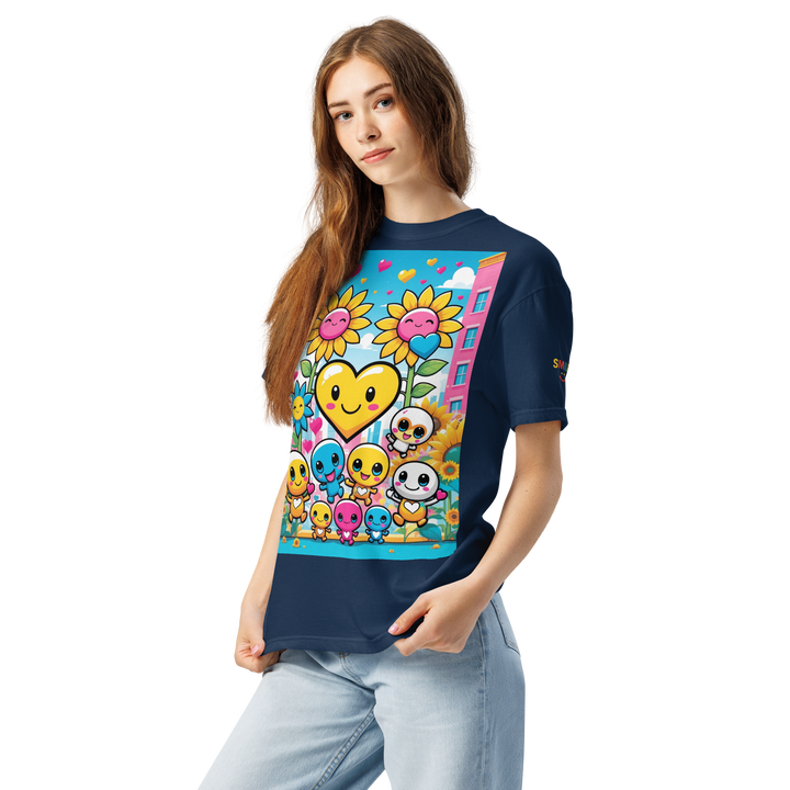RISE ABOVE 11 — COSMIC REBEL｜ユニセックス製品染めヘビーウェイトTシャツ