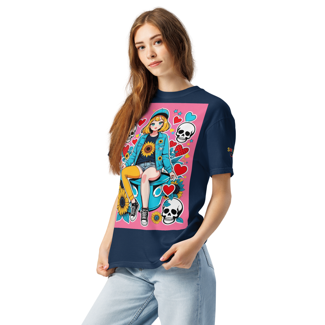 RISE ABOVE 10 — DREAM CHASER｜ユニセックス製品染めヘビーウェイトTシャツ