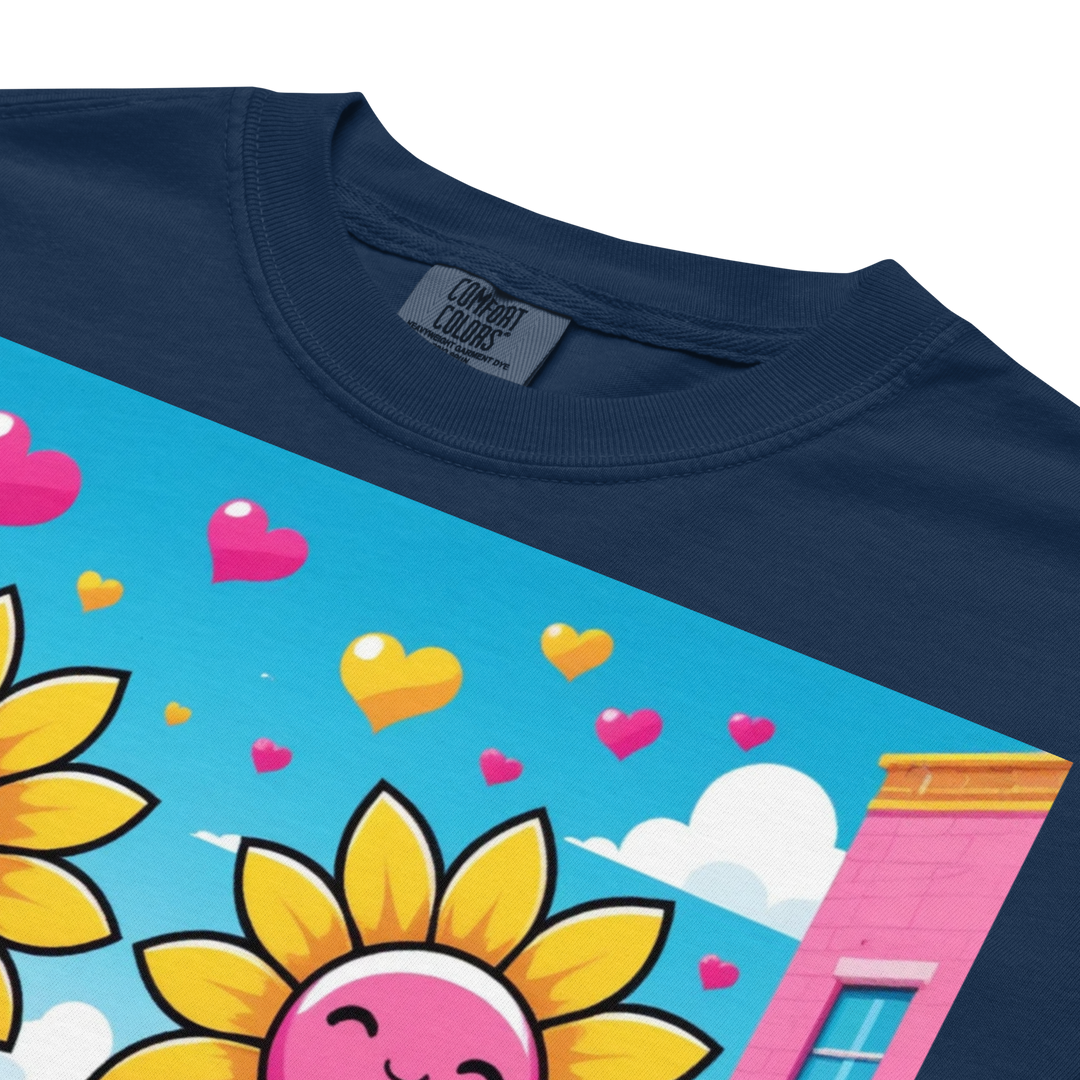 RISE ABOVE 11 — COSMIC REBEL｜ユニセックス製品染めヘビーウェイトTシャツ