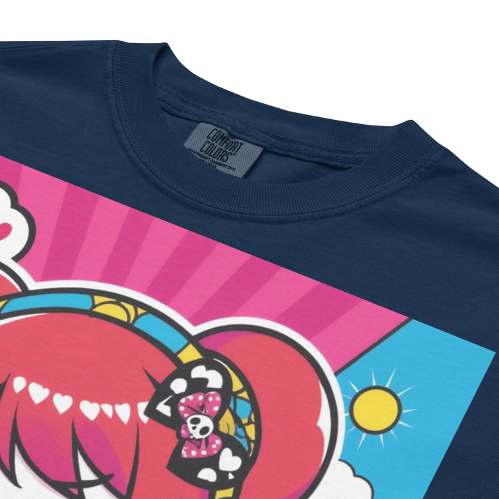 RISE ABOVE 12 — HEART ECHO｜ユニセックス製品染めヘビーウェイトTシャツ