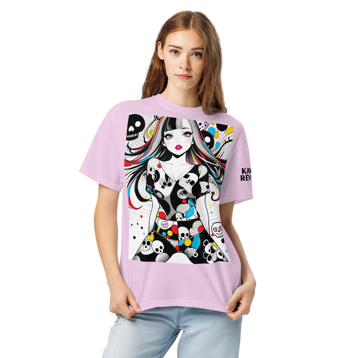 KAWAII RÉVOLTE – POP SKULL GIRL Poster Tee