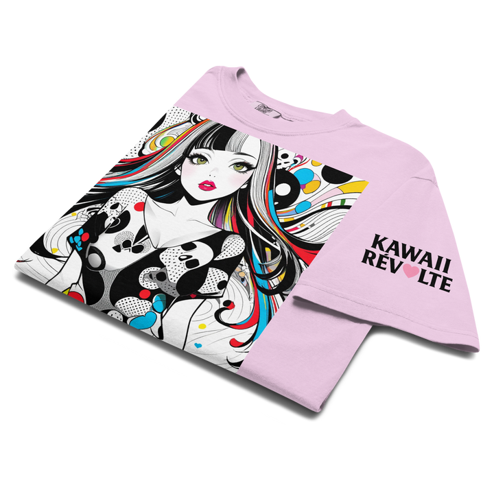 KAWAII RÉVOLTE – POP SKULL GIRL Poster Tee