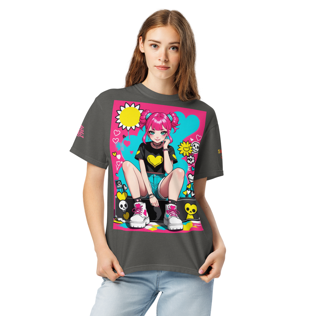 RISE ABOVE 02 — POP CORE｜ユニセックス製品染めヘビーウェイトTシャツ