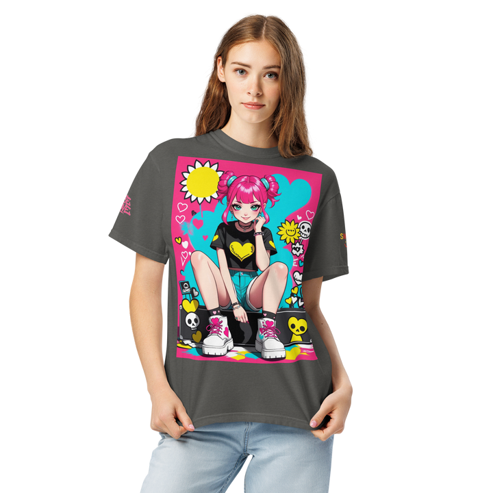 RISE ABOVE 02 — POP CORE｜ユニセックス製品染めヘビーウェイトTシャツ