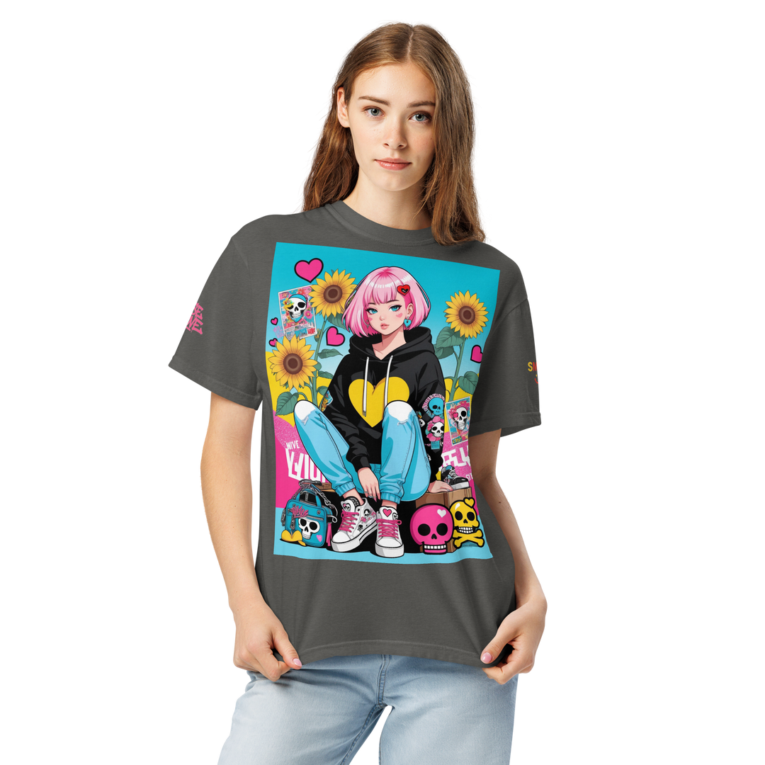 RISE ABOVE 03 — NEO STREET｜ユニセックス製品染めヘビーウェイトTシャツ