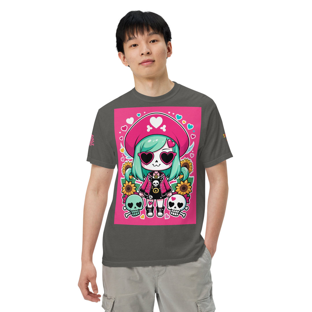 RISE ABOVE 05 — CANDY BONES｜ユニセックス製品染めヘビーウェイトTシャツ