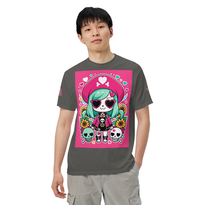 RISE ABOVE 05 — CANDY BONES｜ユニセックス製品染めヘビーウェイトTシャツ