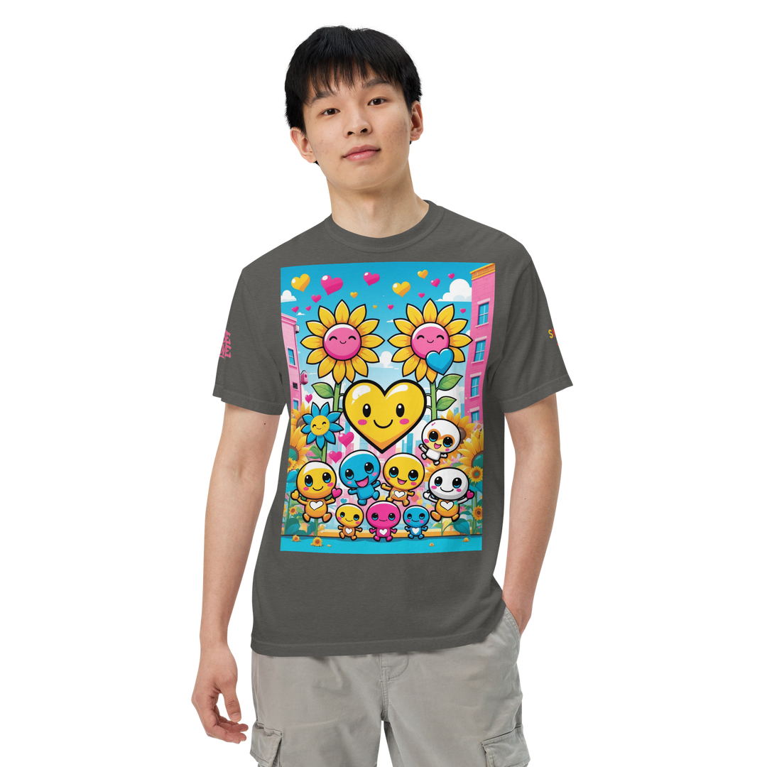 RISE ABOVE 11 — COSMIC REBEL｜ユニセックス製品染めヘビーウェイトTシャツ