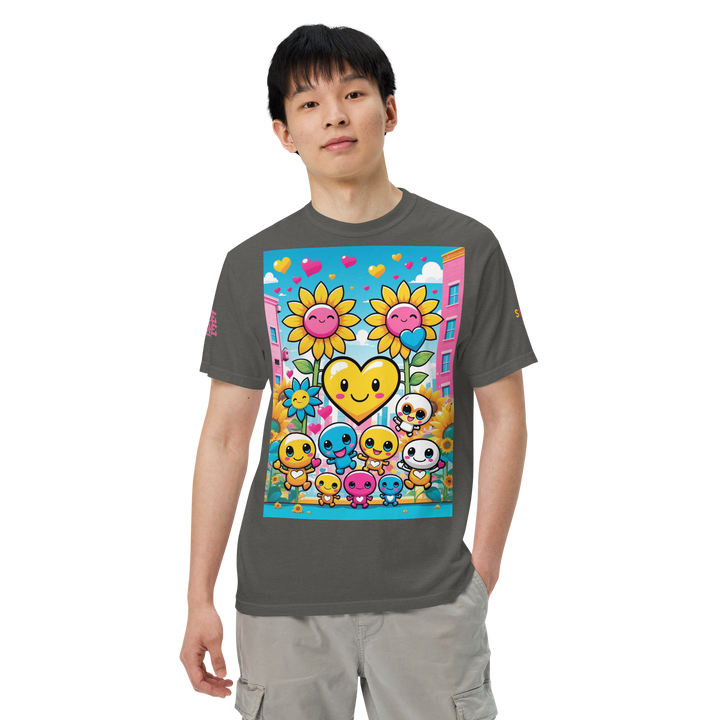 RISE ABOVE 11 — COSMIC REBEL｜ユニセックス製品染めヘビーウェイトTシャツ