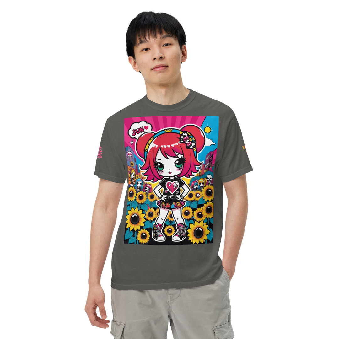 RISE ABOVE 12 — HEART ECHO｜ユニセックス製品染めヘビーウェイトTシャツ