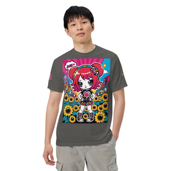 RISE ABOVE 12 — HEART ECHO｜ユニセックス製品染めヘビーウェイトTシャツ