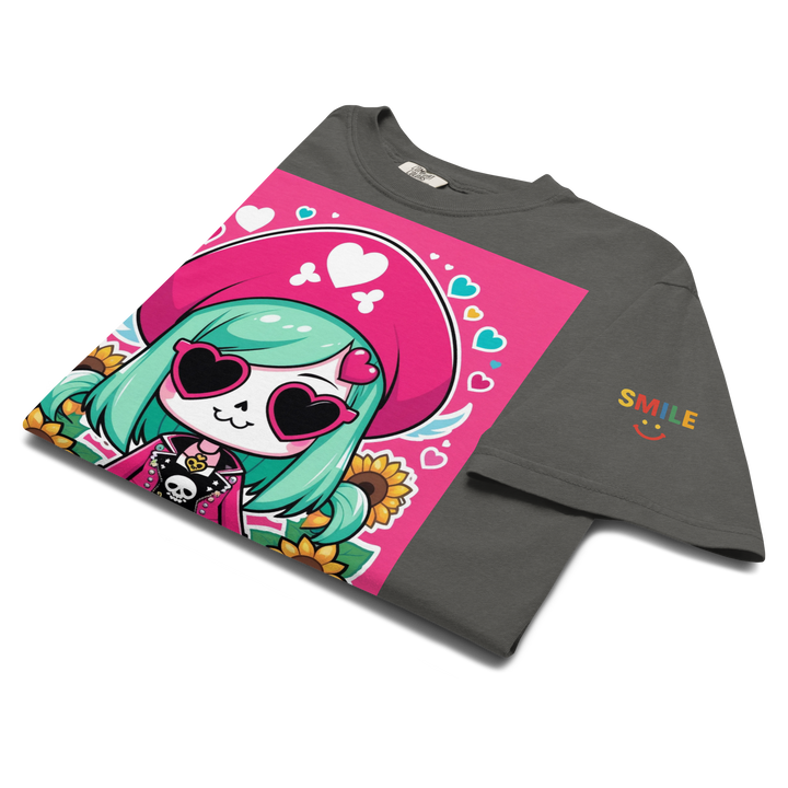 RISE ABOVE 05 — CANDY BONES｜ユニセックス製品染めヘビーウェイトTシャツ