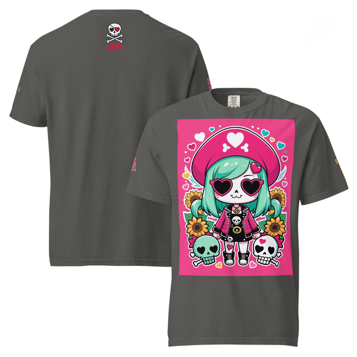 RISE ABOVE 05 — CANDY BONES｜ユニセックス製品染めヘビーウェイトTシャツ