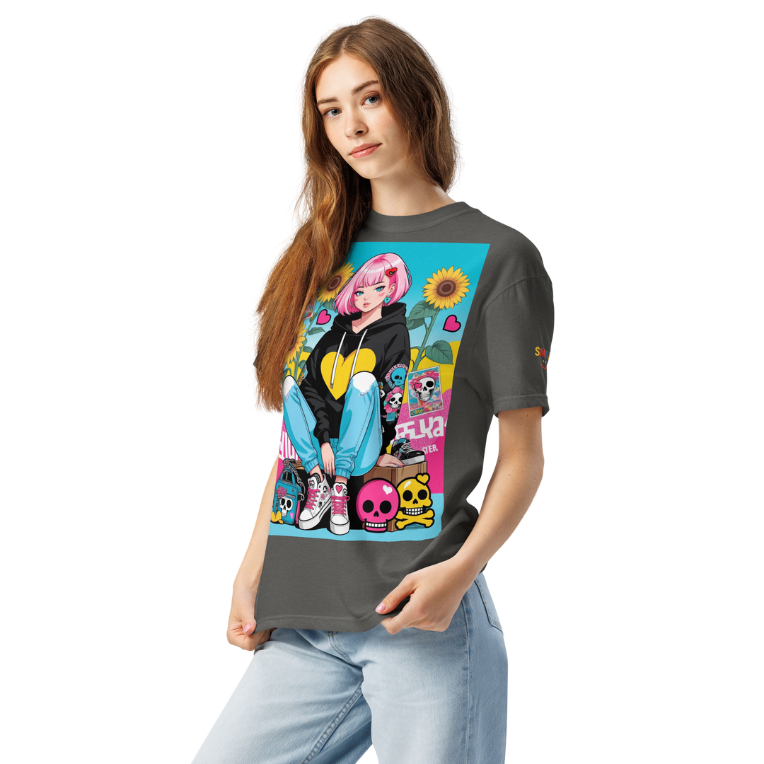 RISE ABOVE 03 — NEO STREET｜ユニセックス製品染めヘビーウェイトTシャツ