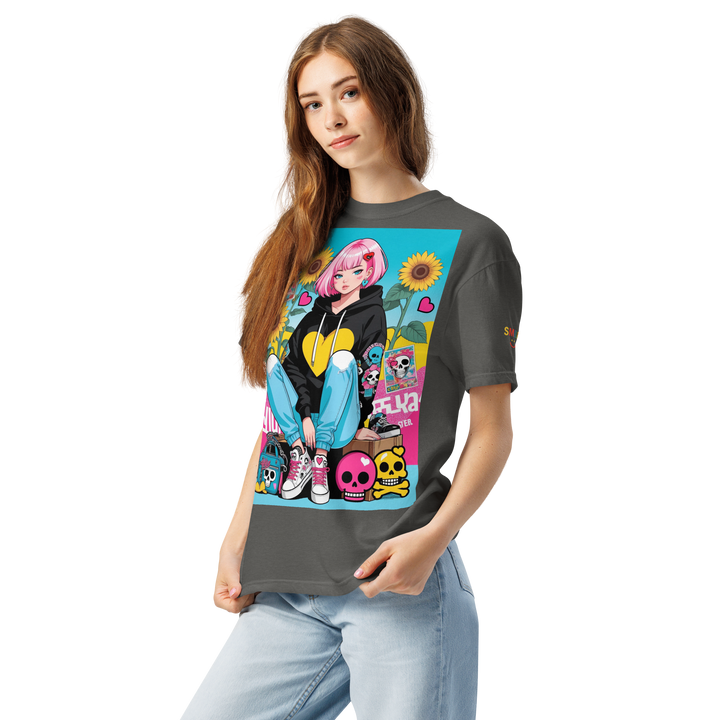 RISE ABOVE 03 — NEO STREET｜ユニセックス製品染めヘビーウェイトTシャツ