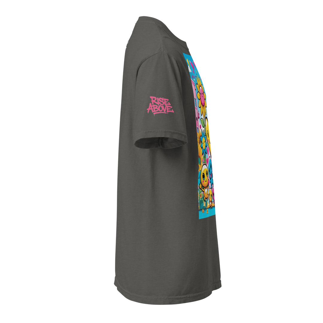 RISE ABOVE 11 — COSMIC REBEL｜ユニセックス製品染めヘビーウェイトTシャツ