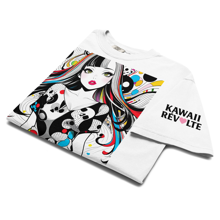 KAWAII RÉVOLTE – POP SKULL GIRL Poster Tee