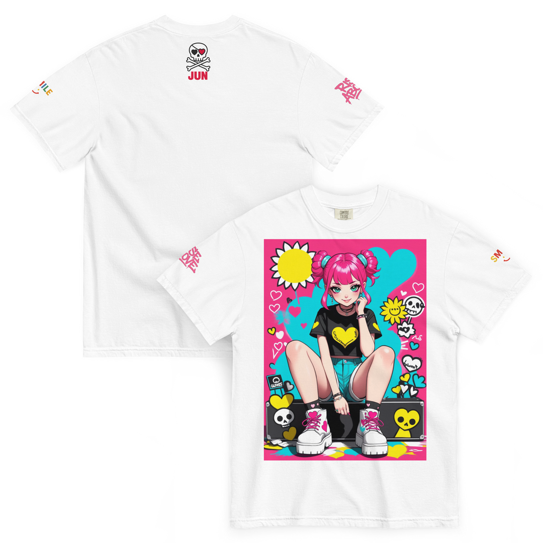 RISE ABOVE 02 — POP CORE｜ユニセックス製品染めヘビーウェイトTシャツ