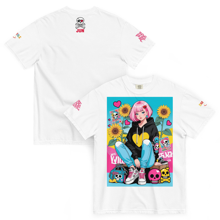 RISE ABOVE 03 — NEO STREET｜ユニセックス製品染めヘビーウェイトTシャツ