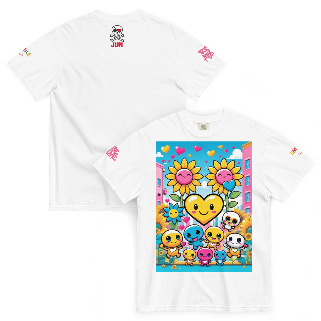 RISE ABOVE 11 — COSMIC REBEL｜ユニセックス製品染めヘビーウェイトTシャツ