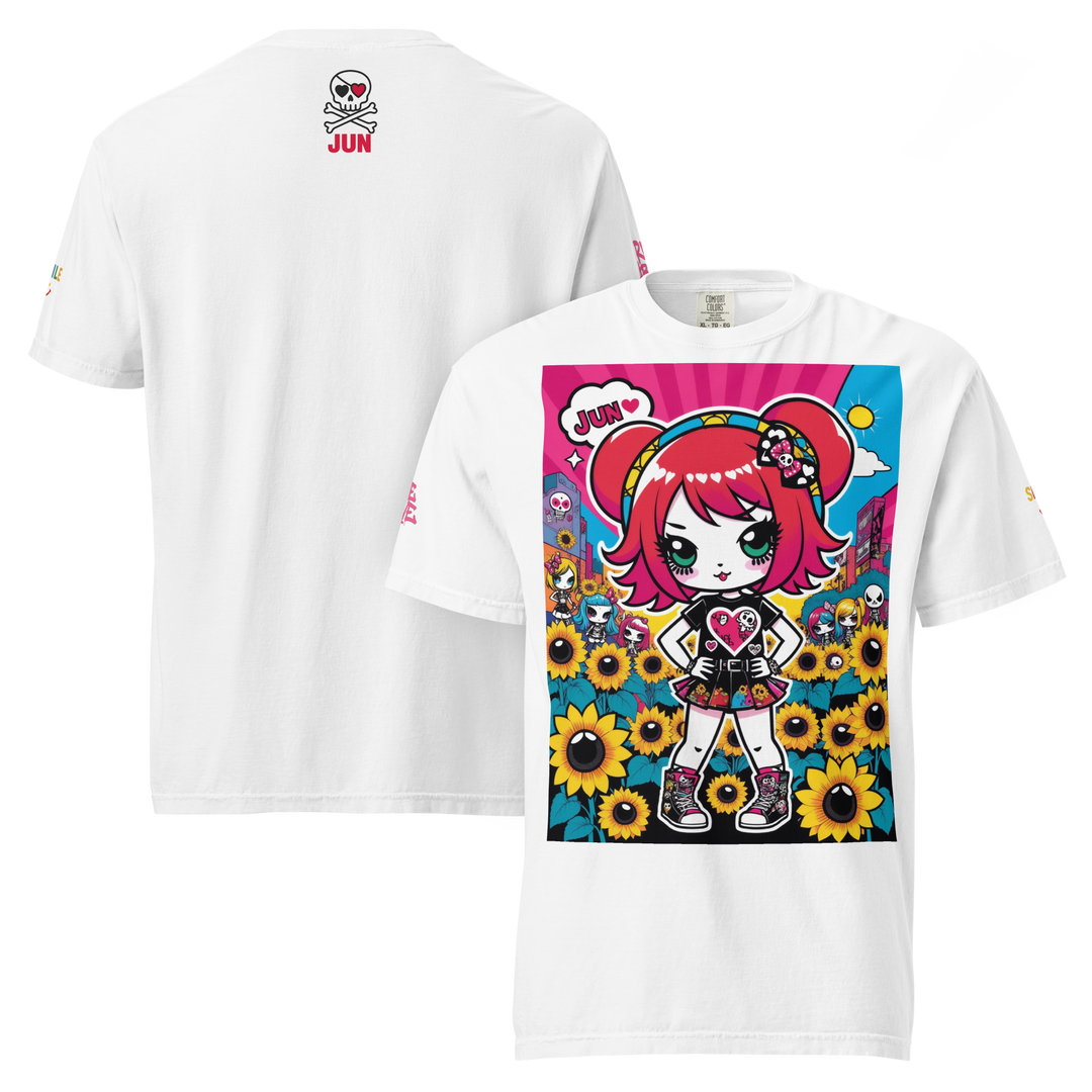 RISE ABOVE 12 — HEART ECHO｜ユニセックス製品染めヘビーウェイトTシャツ