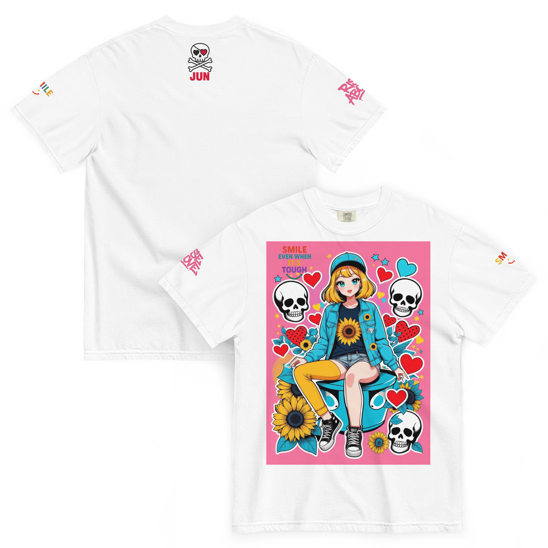 RISE ABOVE 10 — DREAM CHASER｜ユニセックス製品染めヘビーウェイトTシャツ