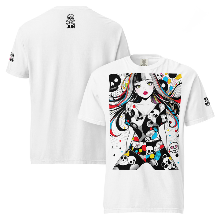 KAWAII RÉVOLTE – POP SKULL GIRL Poster Tee