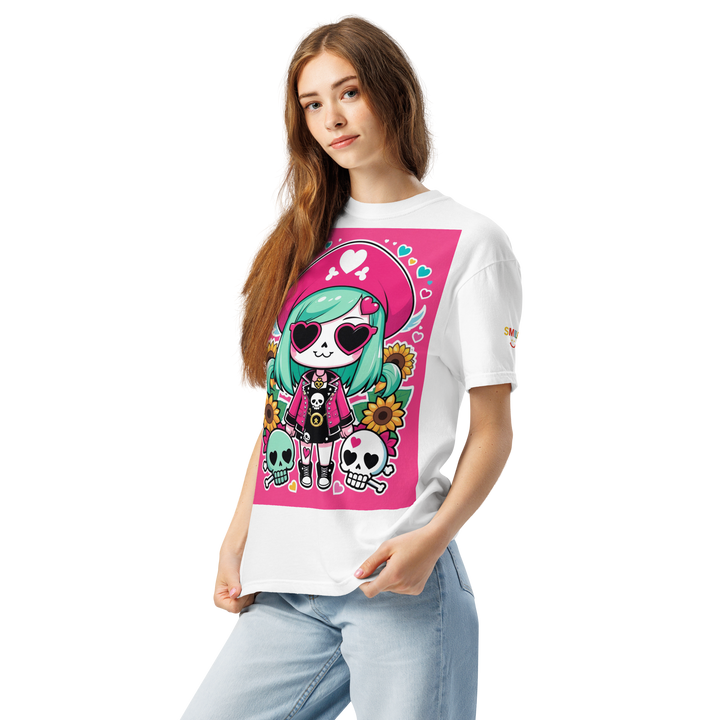RISE ABOVE 05 — CANDY BONES｜ユニセックス製品染めヘビーウェイトTシャツ