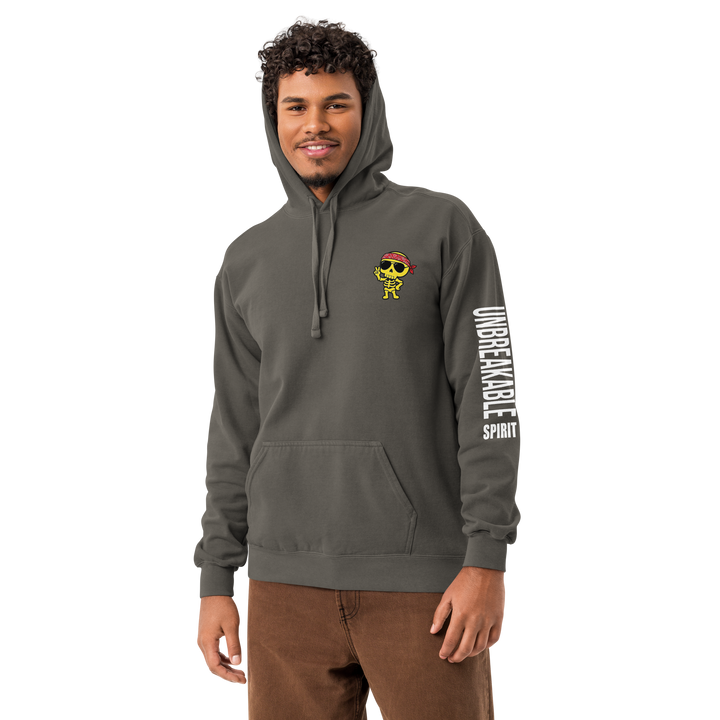 UNBREAKABLE SPIRIT 03 – Skate Skull Garment-Dyed Hoodie