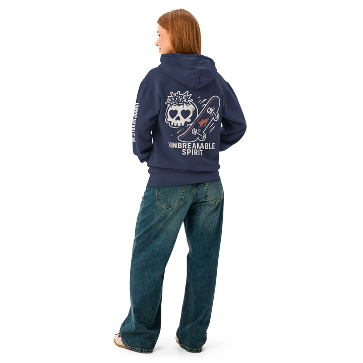 UNBREAKABLE SPIRIT 03 – Skate Skull Garment-Dyed Hoodie